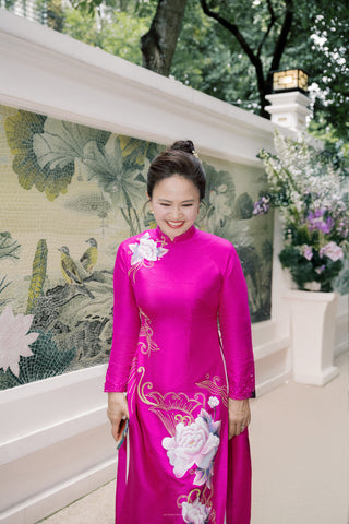 Mẫu Đơn Mắt Phượng - Áo Dài La Hằng Design