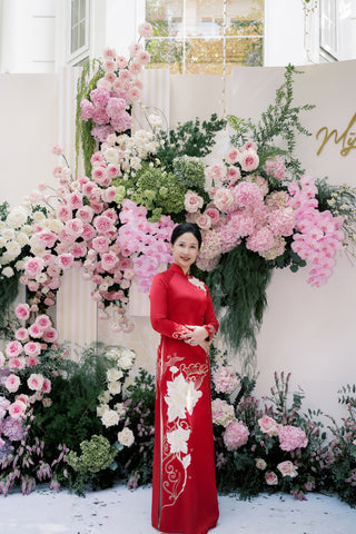 Mẫu Đơn Mắt Phượng - Áo Dài La Hằng Design