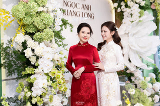 Mẫu Đơn Đôi Đại Đoá - Áo Dài La Hằng Design
