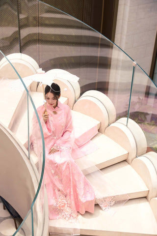 Áo dài Phấn Tiên & Áo choàng Châu Đào - Áo Dài La Hằng Design