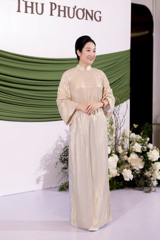 Nhũ Ánh Kim Vàng - Áo Dài La Hằng Design