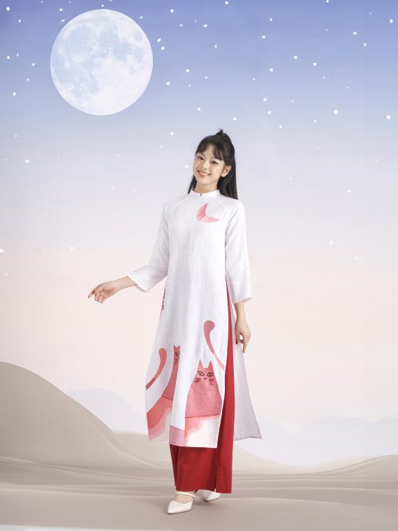 Áo Dài Mèo Đôi